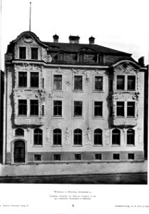 Wohnhaus in München Arcisstrasse 4 Architekt Friedrich von Thiersch, Professor an der kgl techn. Hochschule München