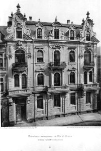 Wohnhaus Schillerstraße 5, Baden-Baden, Architekt Camill Frei in Karlsruhe, Tafel 31, Kick Jahrgang I