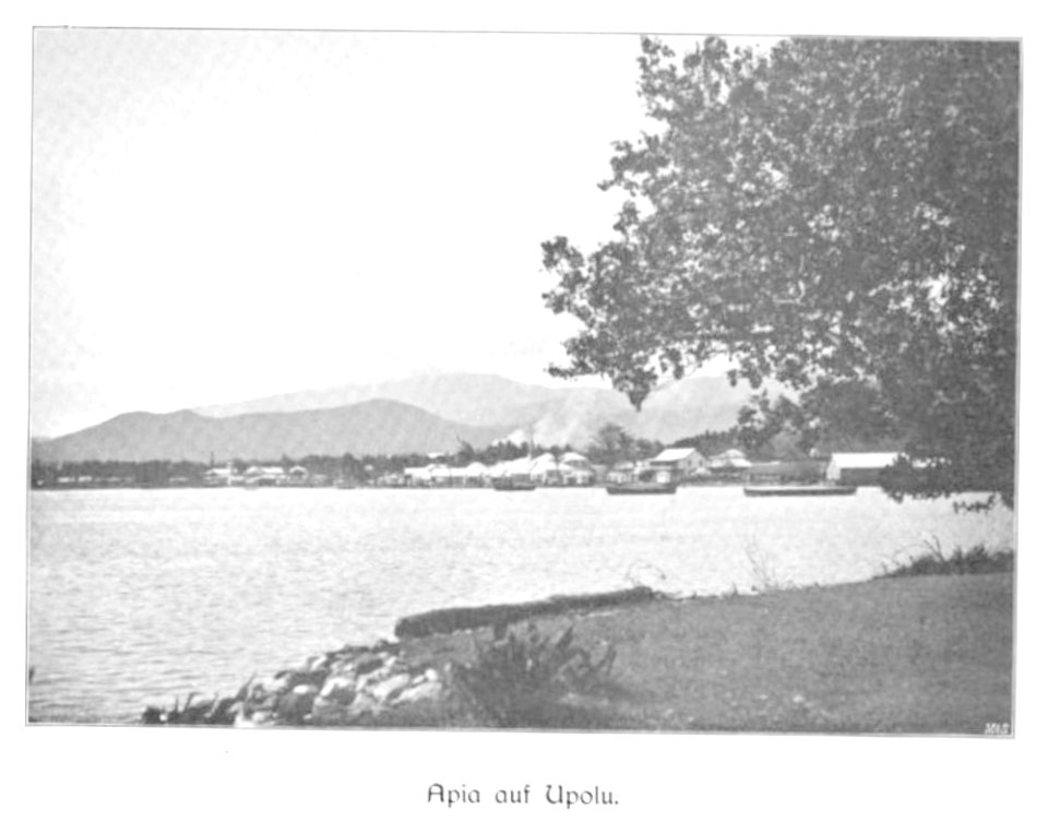 WOHLTMANN(1904) p096 Samoa, Blick auf Apia, Hauptort der Insel Upolu