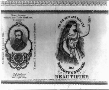 Wolcott's Natural Beautifier, for the hair and skin use LCCN2001701402