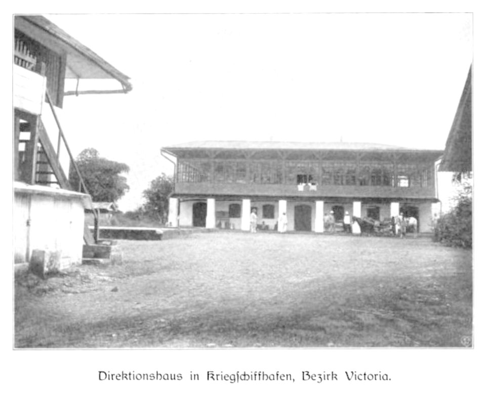 WOHLTMANN(1904) p033 Direktionsgebäude im Kriegsschiffhafen Bezirk Viktoria
