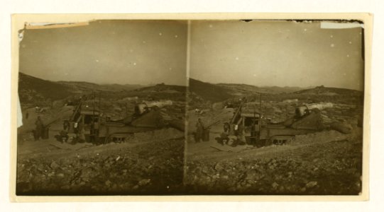 Wolf Battery - view north over Chinese Wall often assaulted by Japanese - Port Arthur LCCN2005678619