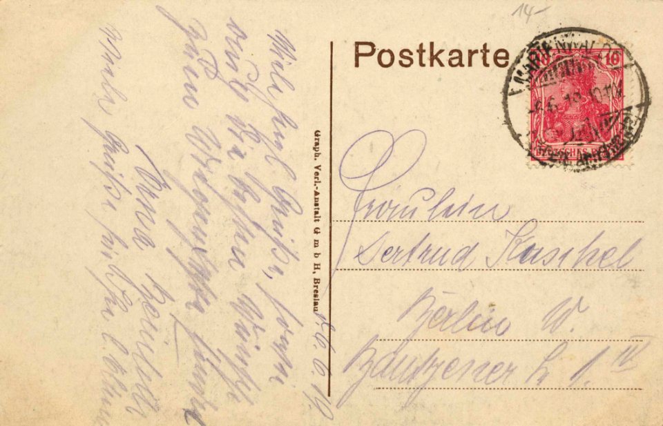 Woldenberg N. M., Ostbrandenburg - Stadtansicht (2) (back) (Zeno Ansichtskarten)
