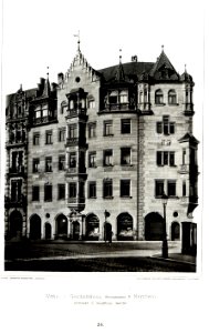 Wohn- und Geschäftshaus, Fürtherstrasse 2, Nürnberg, Architekt K. Schultheiss, Tafel 24, Kick Jahrgang II photo
