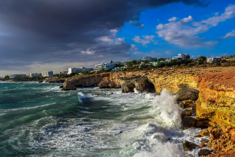 Stormy weather waves