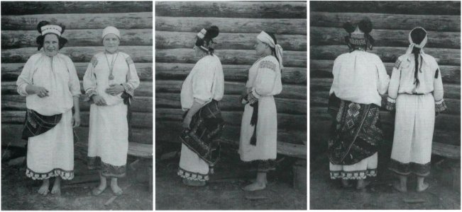 Woman and maiden in feast dress (Orel gov., 1904)