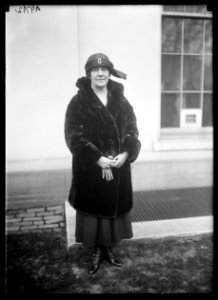 Woman at White House, Washington, D.C. LCCN2016887083