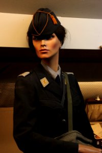 Woman auxiliary of the pigeon service of the Swiss Army at MGG-IMG 0101