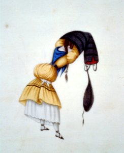 Woman donning a pleated skirt, Peru LCCN00651664