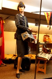 Woman auxiliary of the pigeon service of the Swiss Army at MGG-IMG 0105