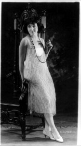 Woman modeling evening gown LCCN2003678054