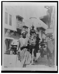 Woman riding on back of camel, at the World's Columbian Exposition, Chicago, Illinois LCCN98503299