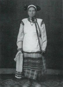 Woman in feast dress (Smolensk gov., 1878)