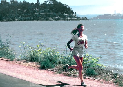 Woman running photo