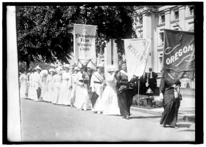 WOMAN SUFFRAGE GROUP AT TREASURY LCCN2016870218 photo