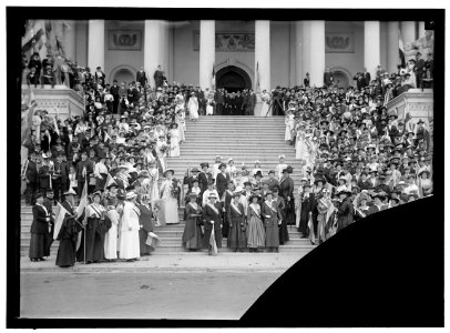 WOMAN SUFFRAGE AT CAPITOL LCCN2016867352 photo