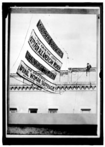 WOMAN SUFFRAGE BANNER LCCN2016870215