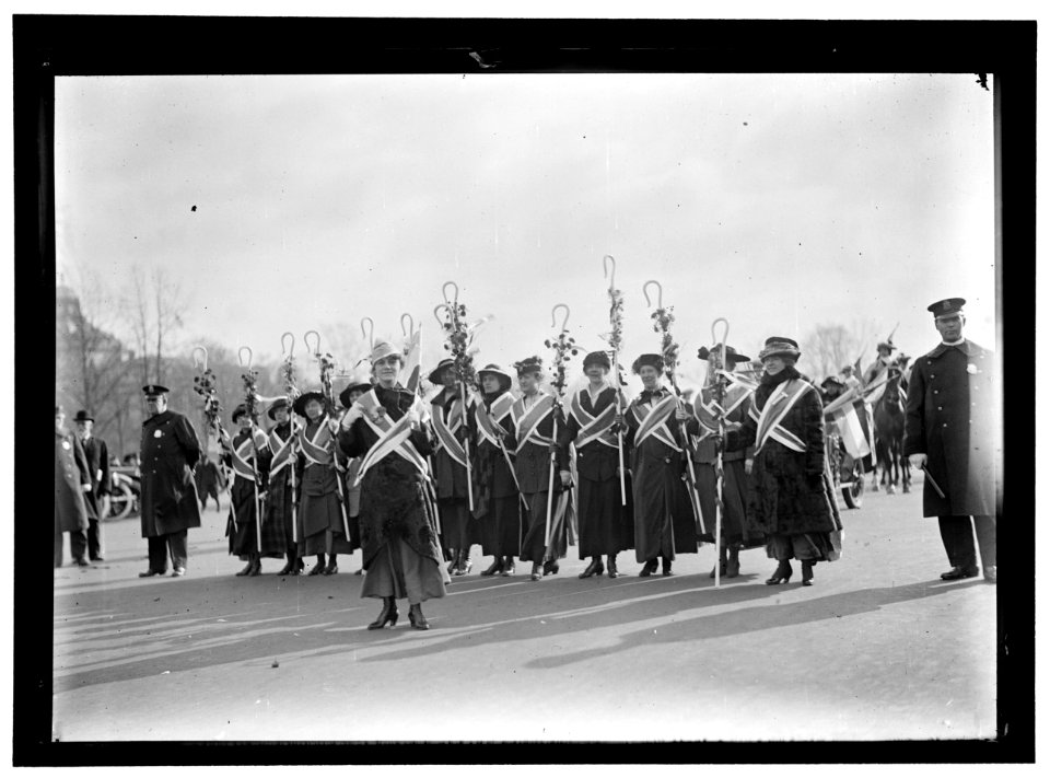 WOMAN SUFFRAGE MARCH ON CAPITOL LCCN2016866978