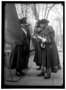 WOMAN SUFFRAGE PICKETS LCCN2016866985