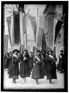 WOMAN SUFFRAGE PICKET PARADE LCCN2016868877 photo