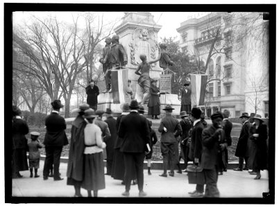 WOMAN SUFFRAGE. DEMONSTRATORS AT LAFAYETTE STATUE LCCN2016869835