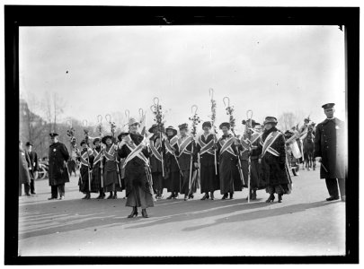 WOMAN SUFFRAGE MARCH ON CAPITOL LCCN2016866978 photo