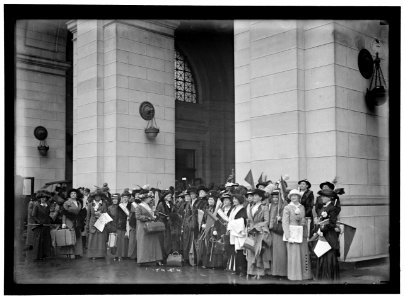 WOMAN SUFFRAGE. AT UNION STATION LCCN2016867173 photo