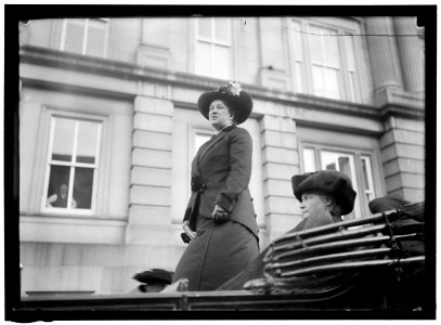 WOMAN SUFFRAGE. MRS. OLIVE HASBROUCK, MRS. GLENDOWER EVANS LCCN2016864290