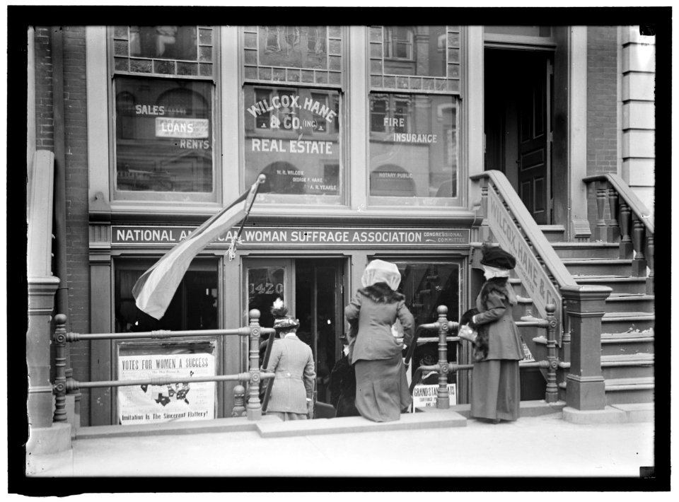 WOMAN SUFFRAGE. HEADQUARTERS, NATIONAL AMERICAN WOMAN SUFFRAGE ASSOCIATION LCCN2016864329