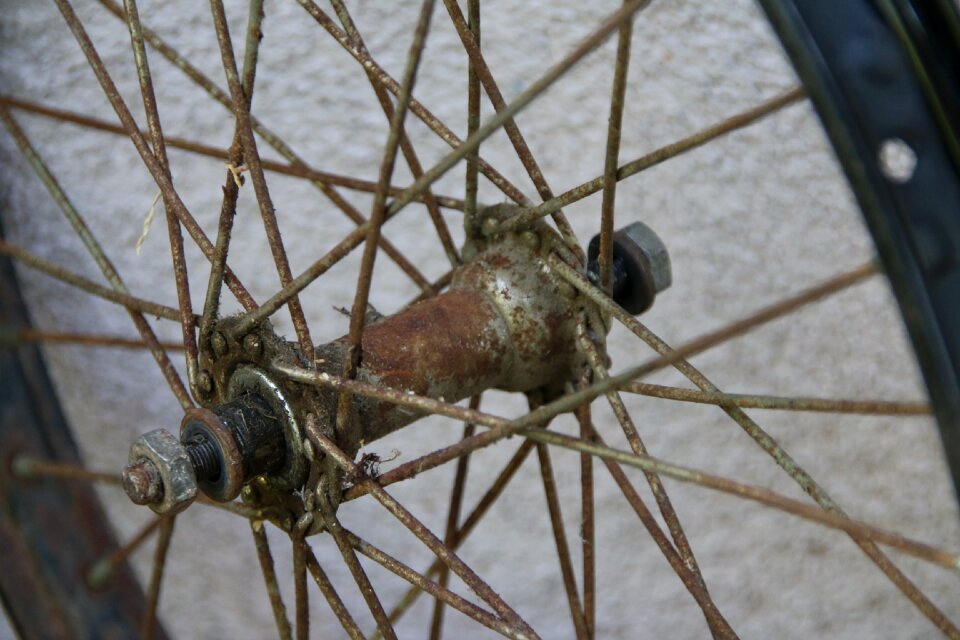 Detail bicycle hub wheel hub