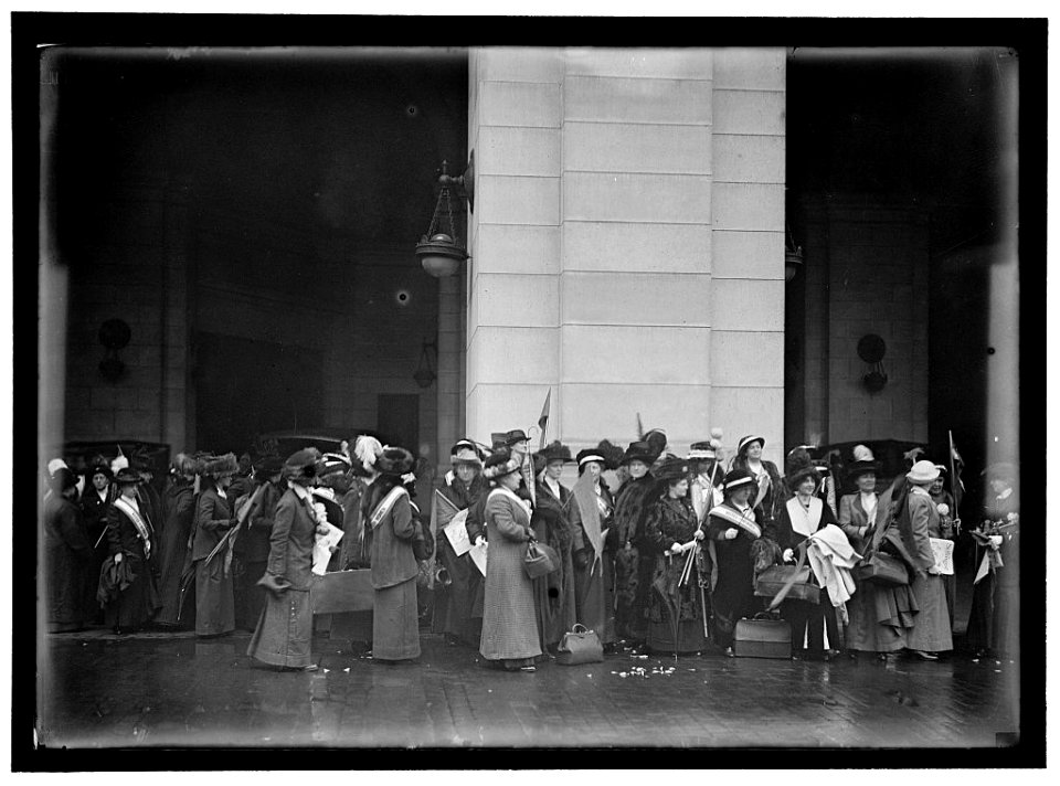 WOMAN SUFFRAGE. AT UNION STATION LCCN2016867135