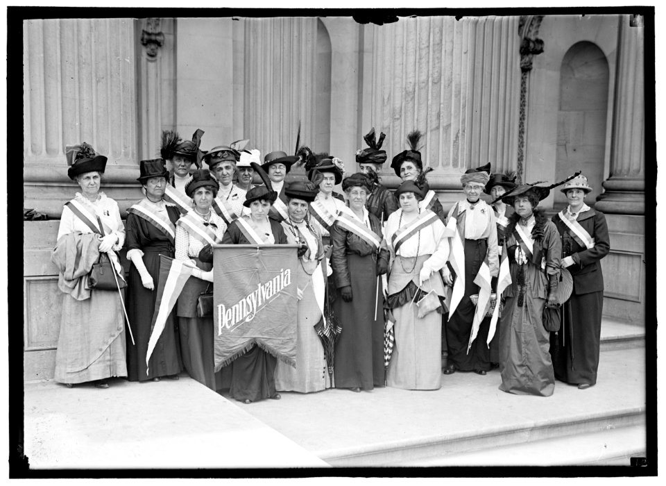 WOMAN SUFFRAGE. PENNSYLVANIA PICKETS LCCN2016865579