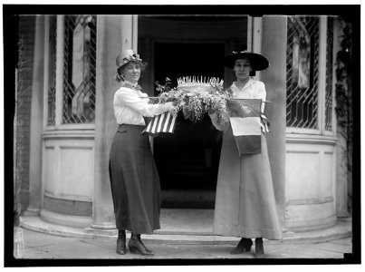 WOMAN SUFFRAGE. BIRTHDAY CAKE LCCN2016866957