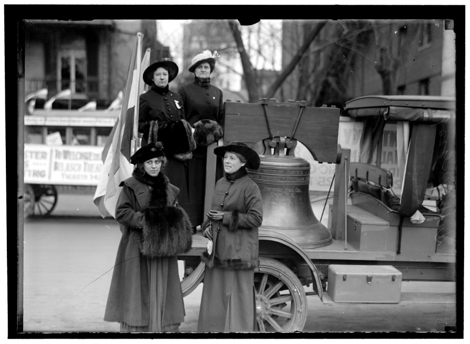 WOMAN SUFFRAGE. LIBERTY BELL FOR SUFFRAGE LCCN2016866779