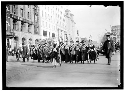WOMAN SUFFRAGE. MARCH ON CAPITOL LCCN2016866776 photo