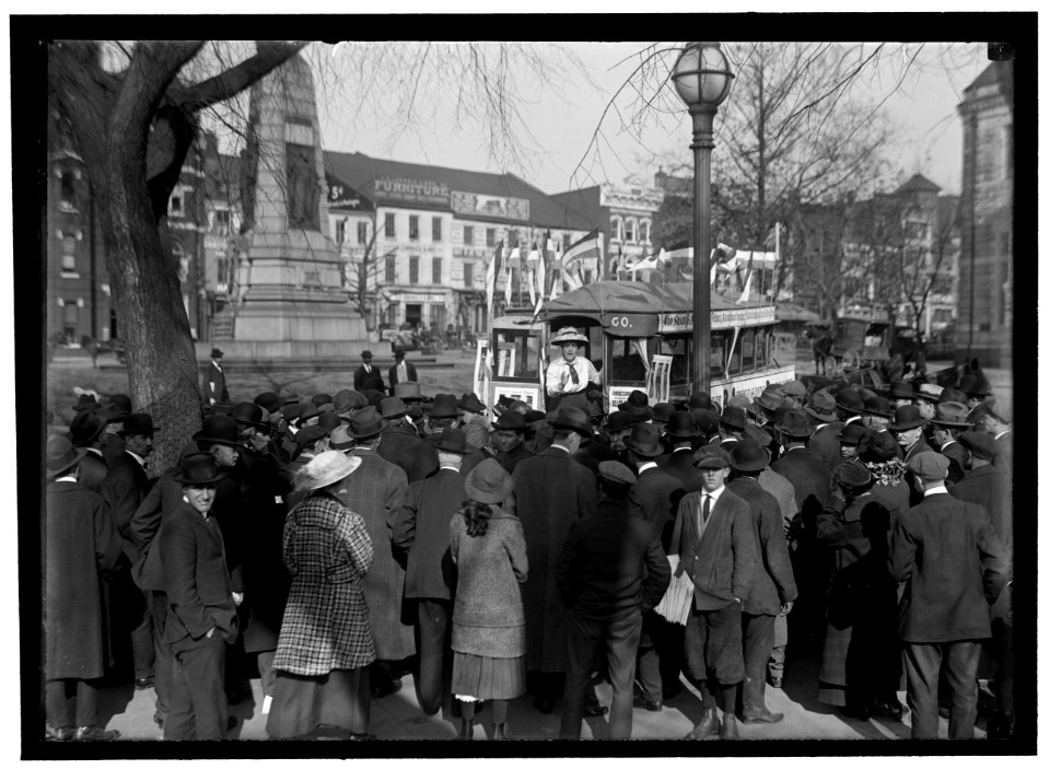 WOMAN SUFFRAGE. STREET CAR, SUSAN B. ANTHONY PAGEANT LCCN2016866768 photo