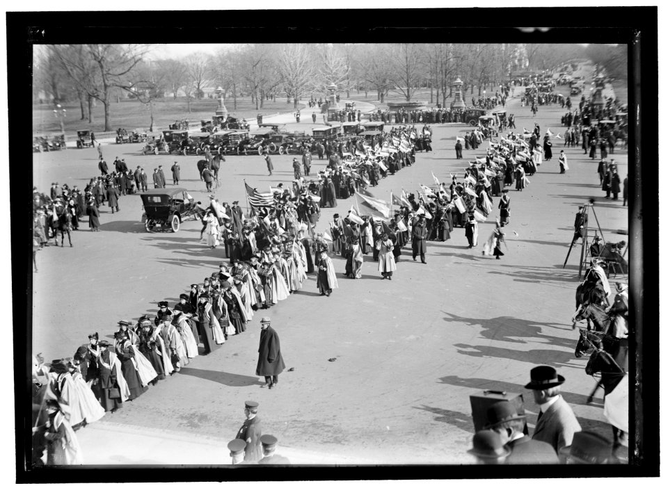 WOMAN SUFFRAGE. MARCH ON CAPITOL LCCN2016866775