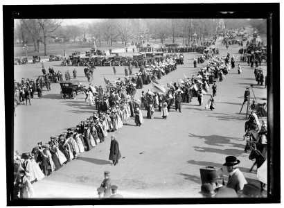 WOMAN SUFFRAGE. MARCH ON CAPITOL LCCN2016866775