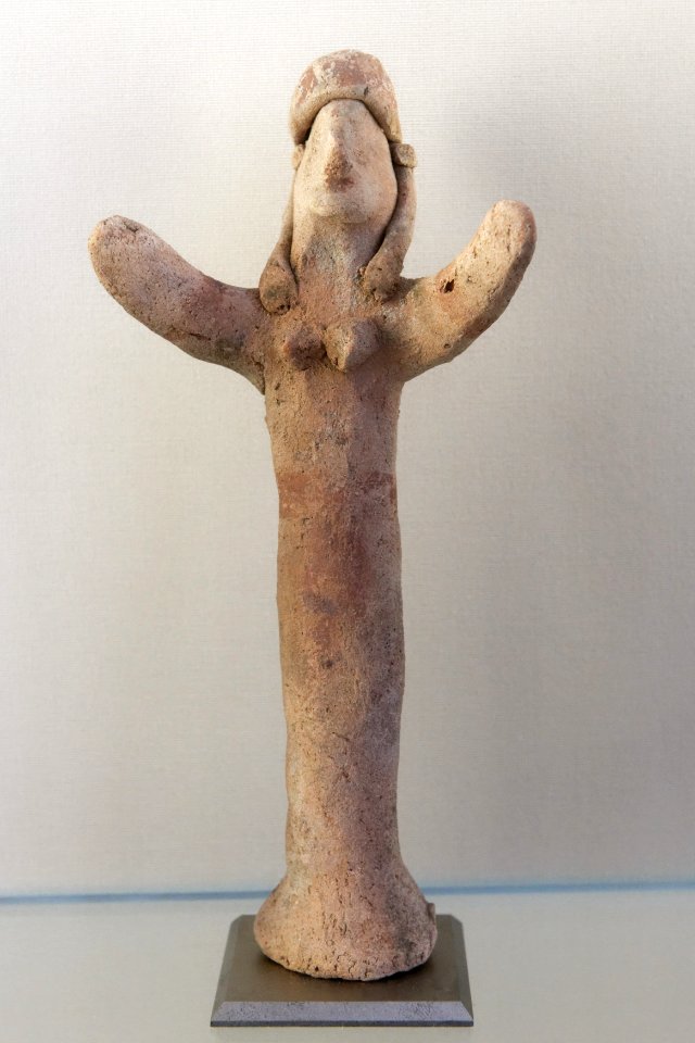 Woman with hands raised Louvre AM243