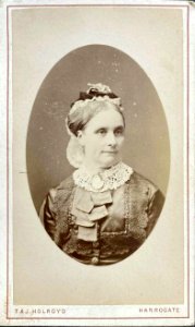 Woman with lace cap by T & J Holroyd (1a)