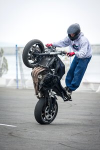 Race fast gray bike