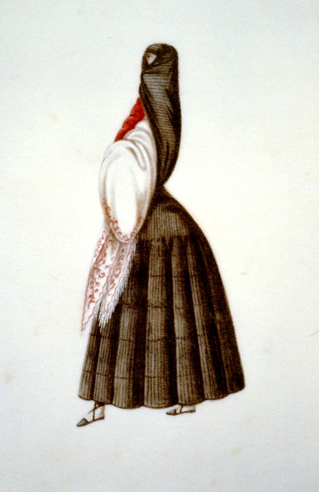Woman wearing a tapada, Peru LCCN00651682