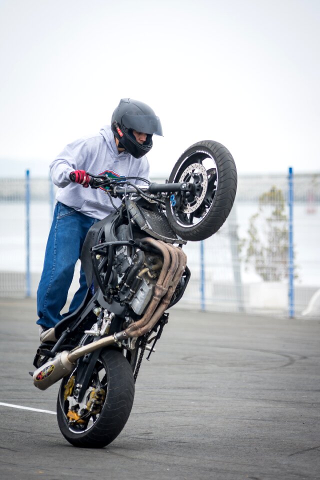 Biker race motorcyclist