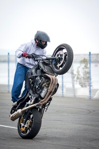 Biker race motorcyclist