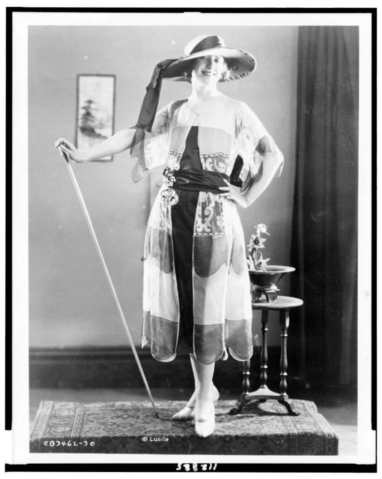 Woman's clothing being modeled at the spring fashion show of the National Retail Garment Association in the Hotel Commodore, New York City LCCN95501716