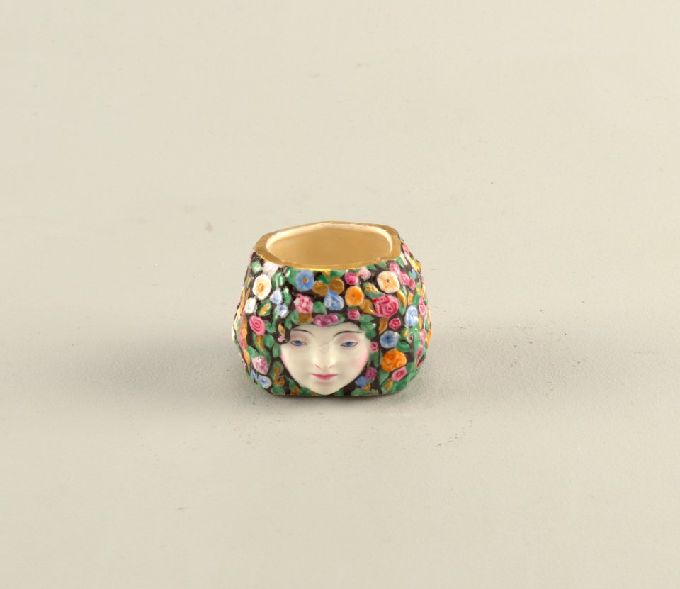 Woman's Head (Two Faces) Salt Dish, 1919 (CH 18633169)