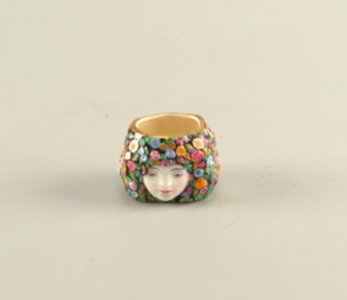 Woman's Head (Two Faces) Salt Dish, 1919 (CH 18633169)