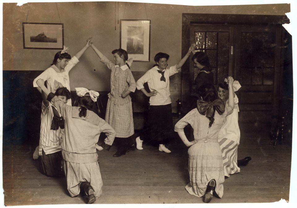 Woman's Union, Folk dancing. Working girls. LOC nclc.05051