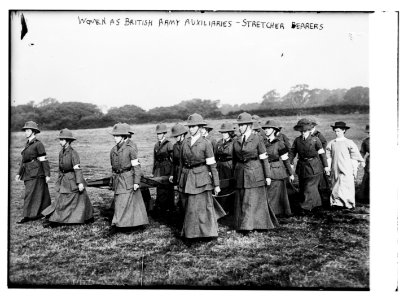 Women at British Army Auxiliaries - Stretcher Bearers LCCN2014691069