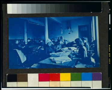 Women working in Bureau of Engraving and Printing in Washington, D.C. LCCN00652087 photo